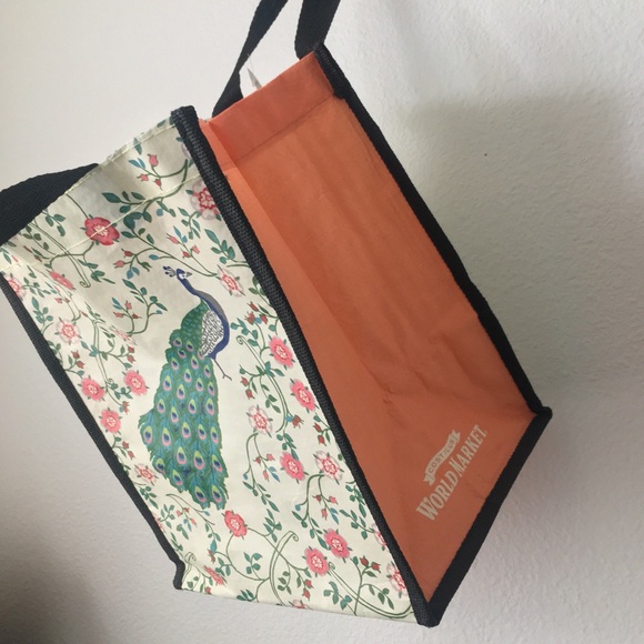 Peacock Reusable Tote Bag - Picture 3 of 6